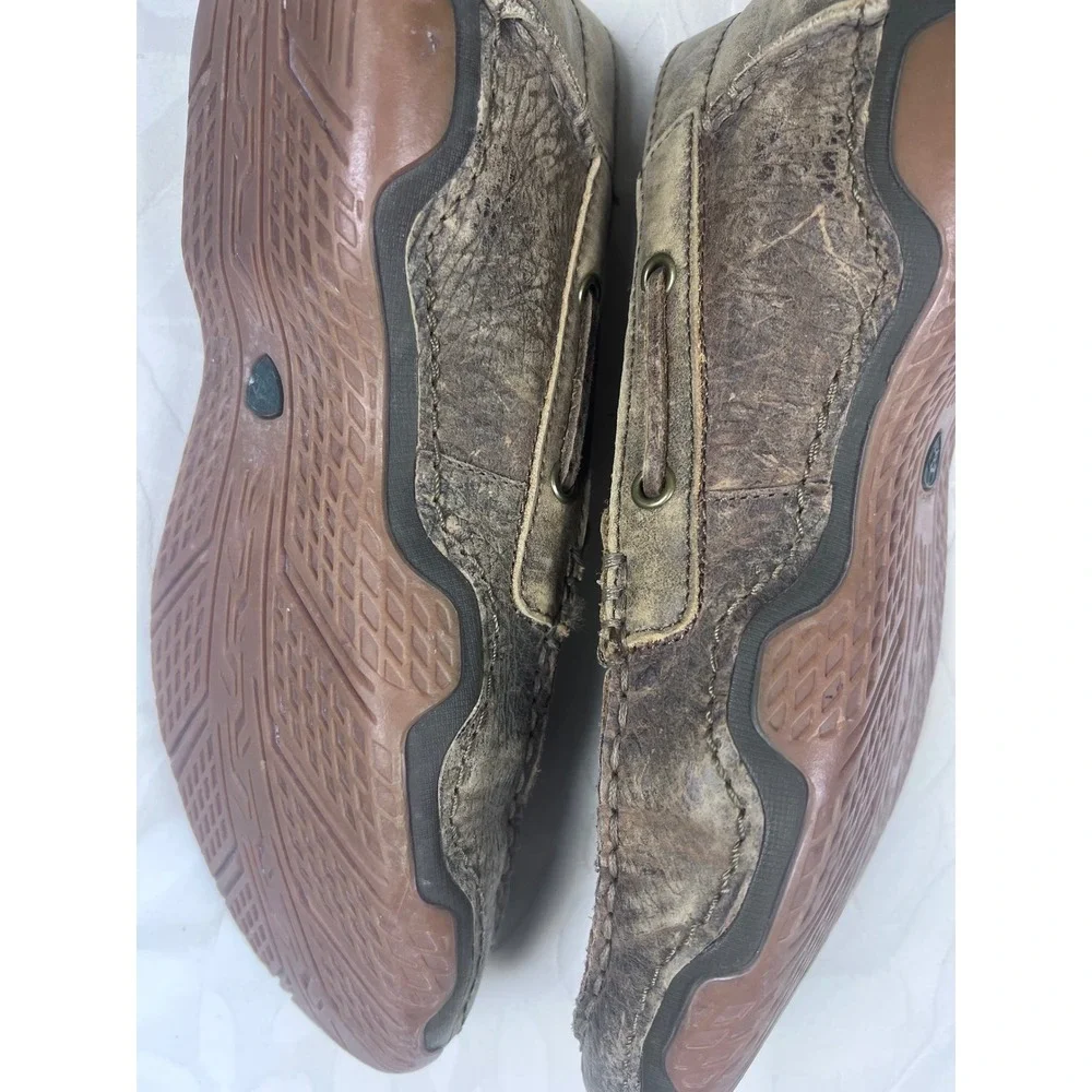Ariat Cruiser Mens 8D Weathered Brown Leather Slip On Loafers 10012884 4LR